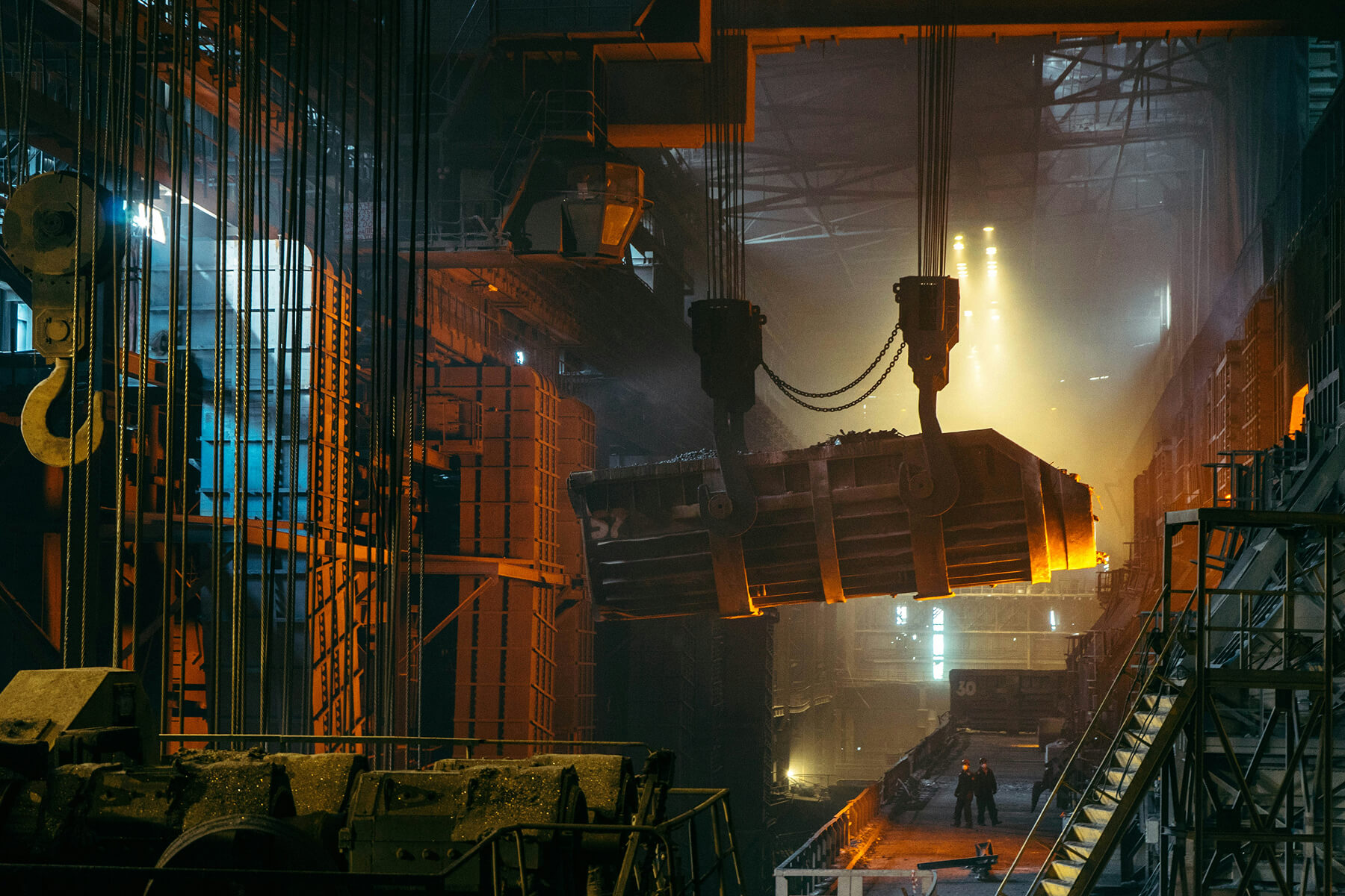 Factory robotics on an industrial line